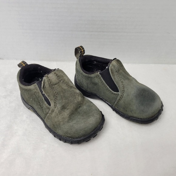 Merrell Jungle Moc Jr Forest Night Toddler Infant‎ Shoes Suede Leather Size 5 - Picture 1 of 7